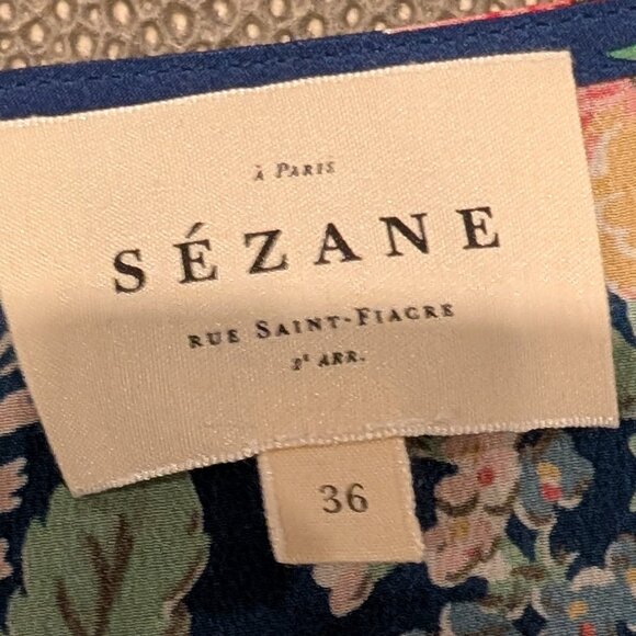 Sezane Floral T-Shirt 36 - Picture 4 of 4